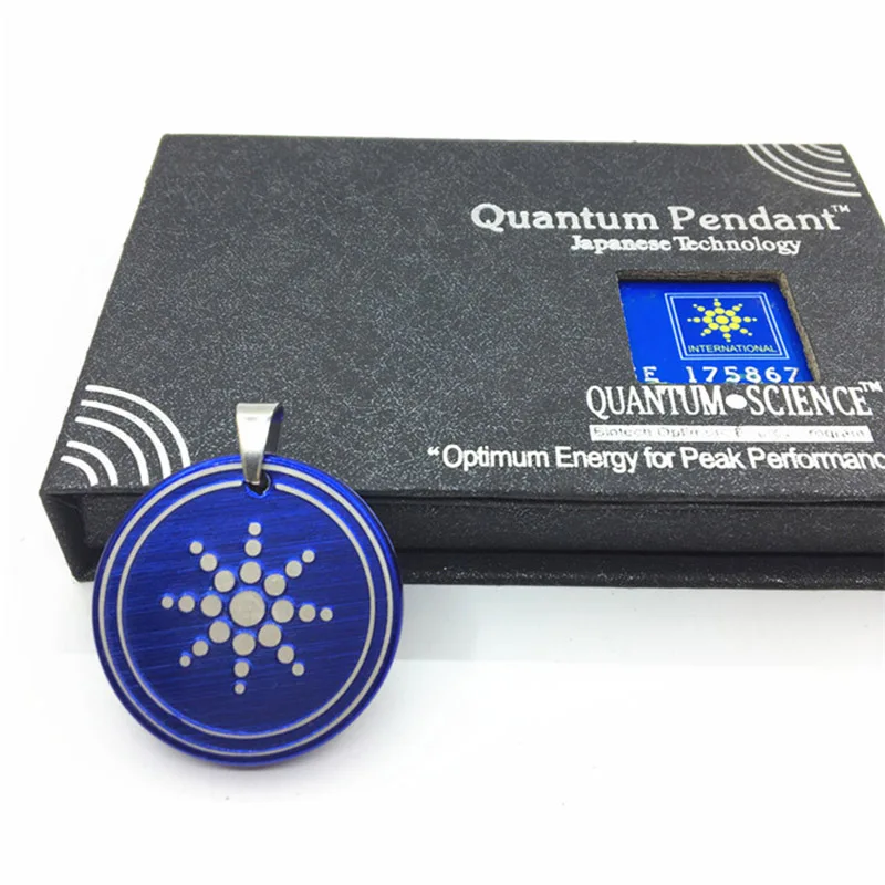 Подвеска с защитой от излучения EMF скалярное ожерелье синего цвета негативными