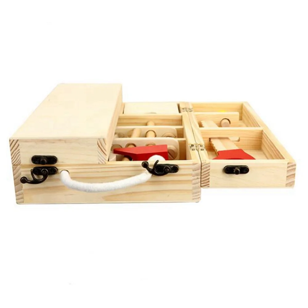 Детские игрушки Монтессори деревянный набор инструментов для обслуживания