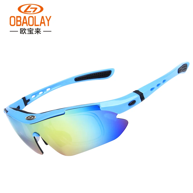 OBAOLAY Polarized Cycling Glasses 5 Lens Anti Driving Sunglasses Ultra-light Anti-UV400 Fishing Eyewear Equipment | Спорт и