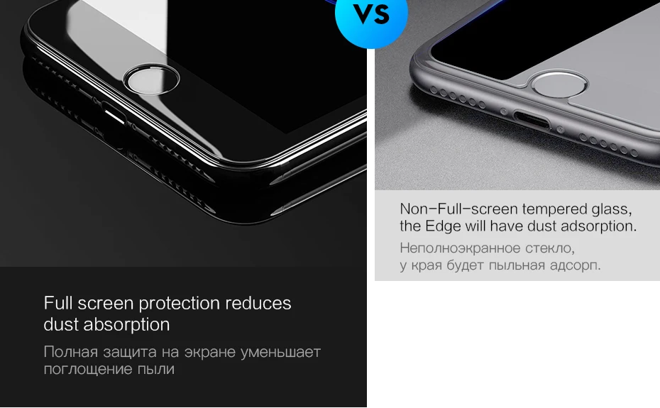 CHYI 5D изогнутое стекло для iphone 7 6 6 S Защита экрана олеофобное покрытие 9H закаленное стекло для iphone 8 полный клей