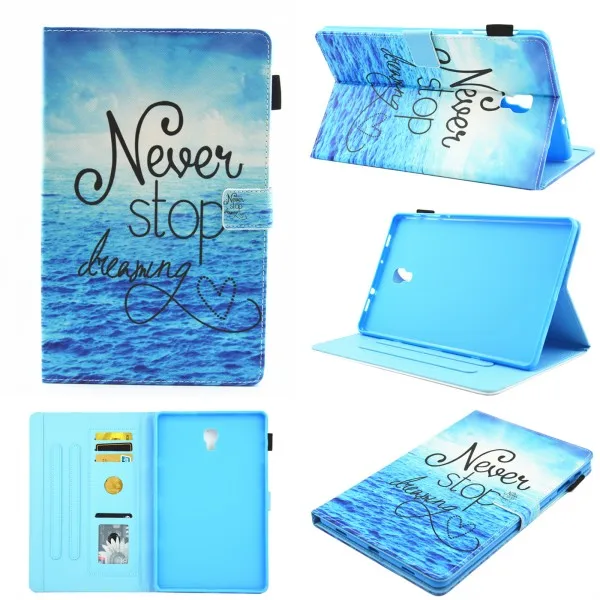 nerver stop case Окрашенный из искусственной кожи чехол для samsung Galaxy Tab A/A2 10,5 SM-T590 SM-T595 T590 T595 чехол-подставка для samsung Tab A 10,5 - Цвет: nerver stop case