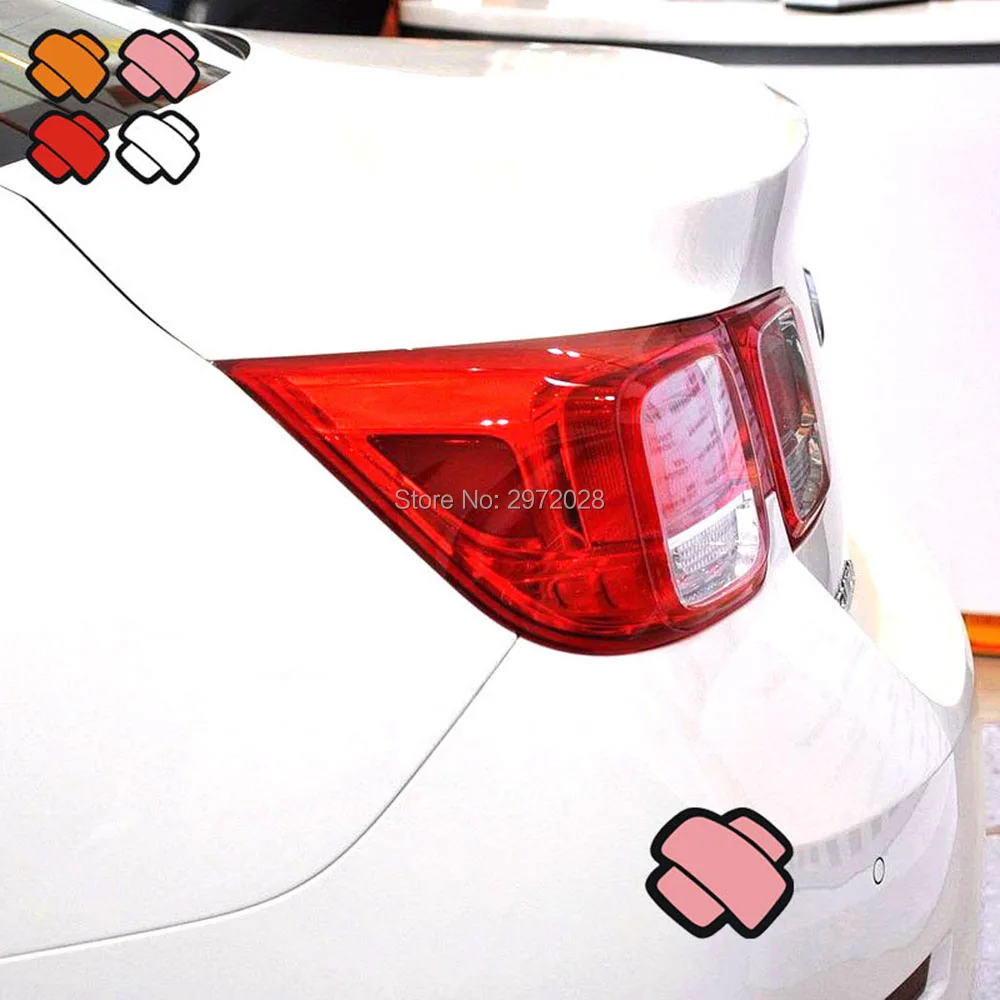 

40 x Reflective Scraches Covering Band Aid Auto Decal Cartoon Car Sticker Car Bumper Body Decal Creative Pattern Vinyl