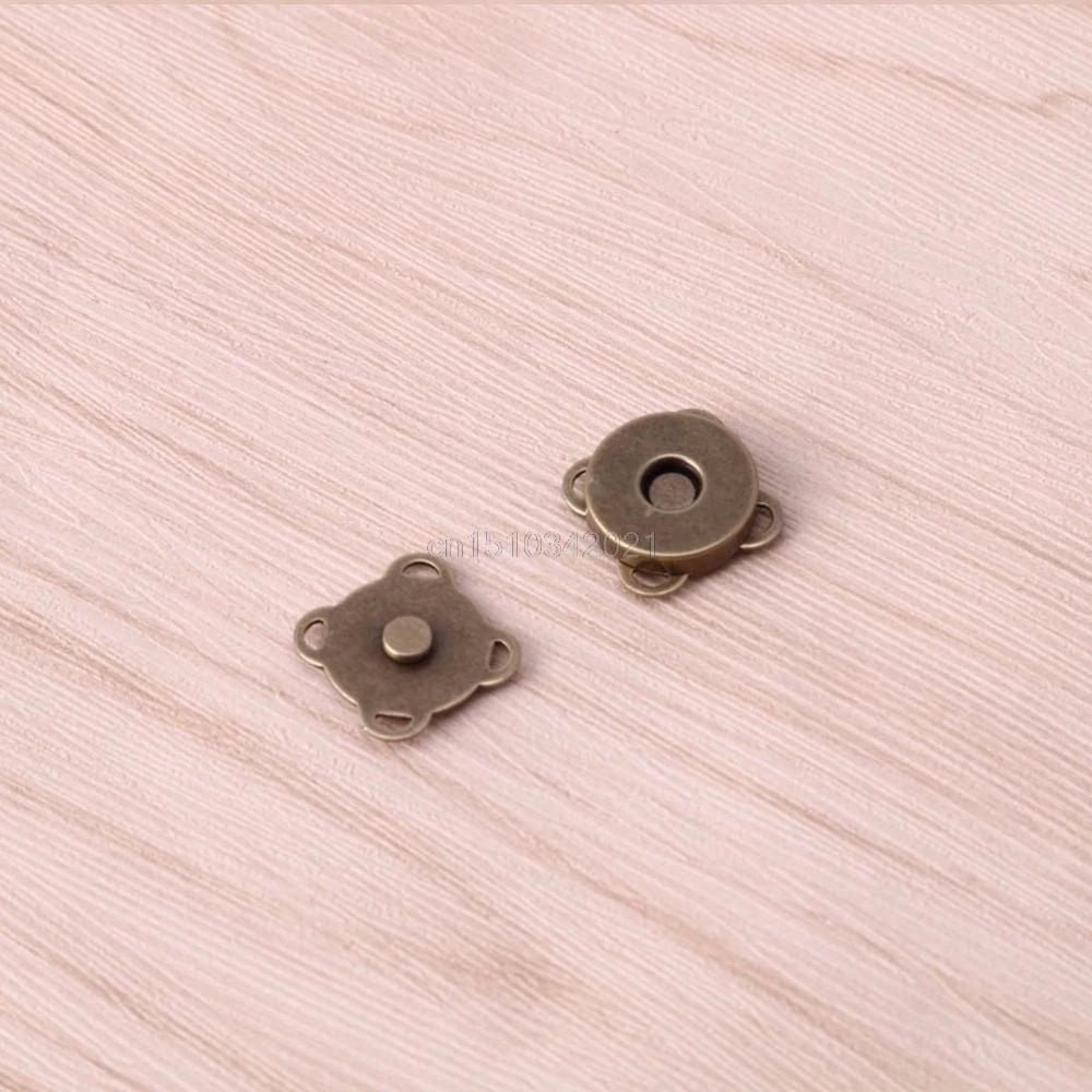 10 шт. 14/18 мм DIY Магнитные защелки застежка для сумочки, металлические кнопки для сумки