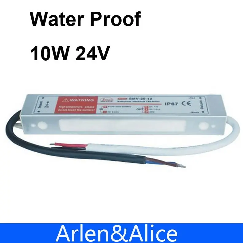 10 Вт 24 В водонепроницаемый наружный одиночный выход импульсный источник питания