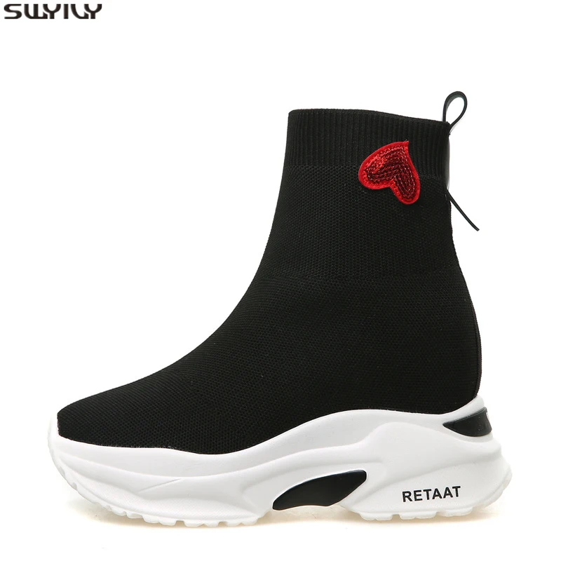 SWYIVY Chaussure Femme Женские ботинки Ботильоны Женская обувь Новинка 2019 года Сезон осень