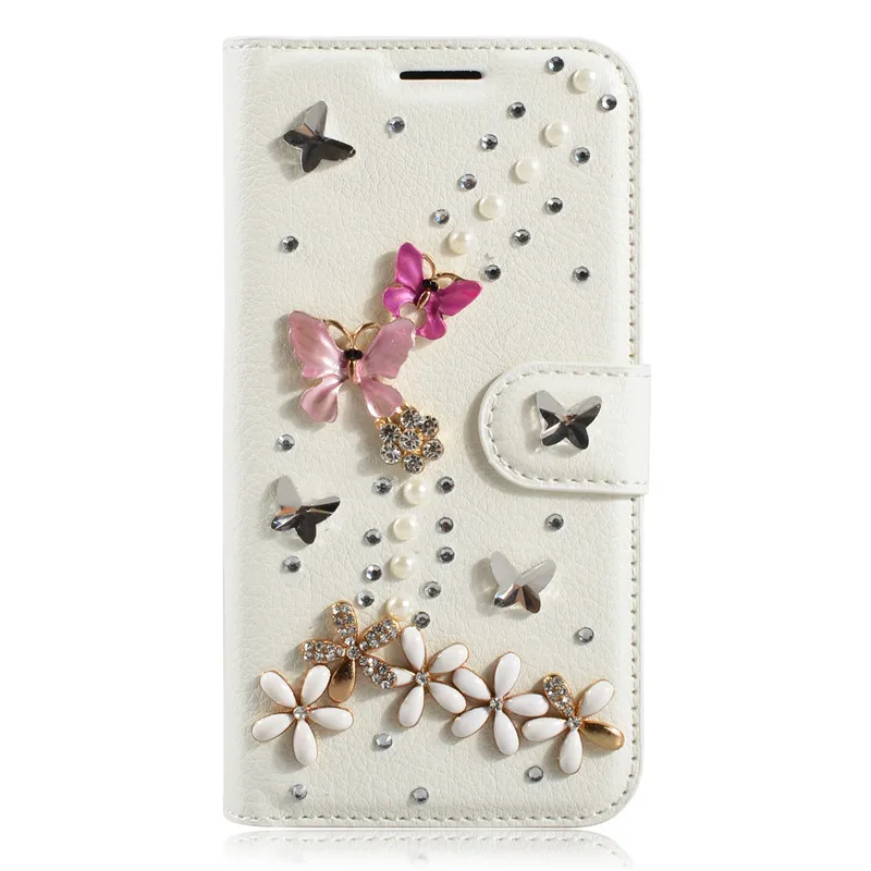 Luxury Bling Diamond Wallet Case For Huawei Y5 II 2 Handmade Rhinestone Crystal Leather Flip Cover |