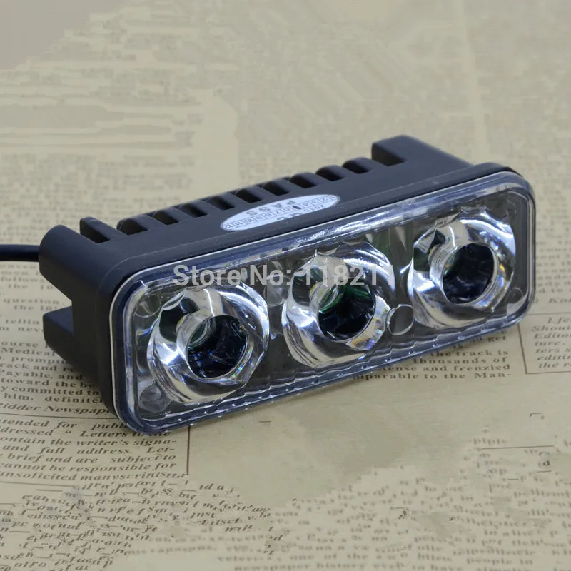 Универсальные водонепроницаемые фонари для мотоциклов 3 светодиодных фонаря