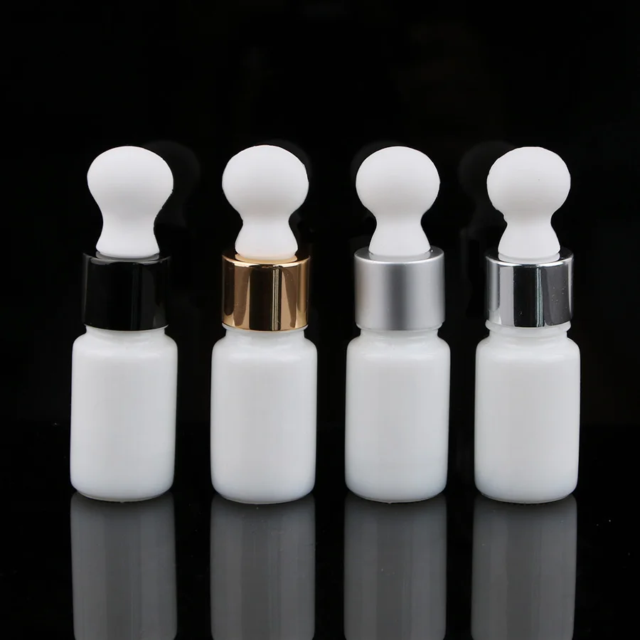 Merx Beauty оптовые продажи 24 шт 5 мл стеклянная капельница белая бутылка флакон с