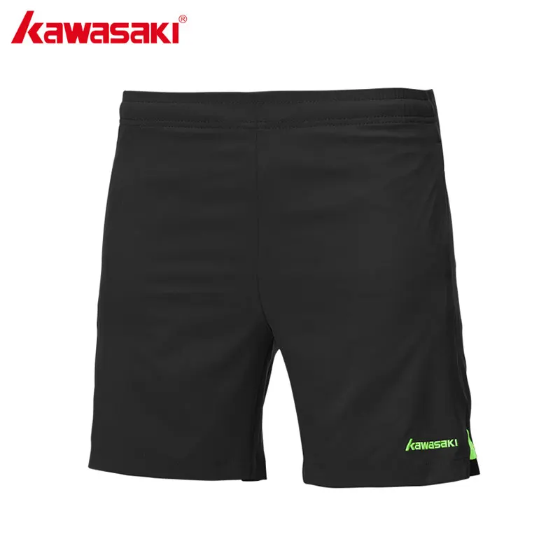Оригинальные Брендовые мужские спортивные шорты для бега Kawasaki, быстросохнущие шорты для тренировок, футбола, тенниса, тренировок, тренажерного зала, фитнеса, эластичные шорты, SP-173608 - Цвет: Черный