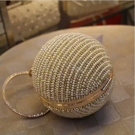 Сумка женская с жемчугом и стразами | Багаж сумки