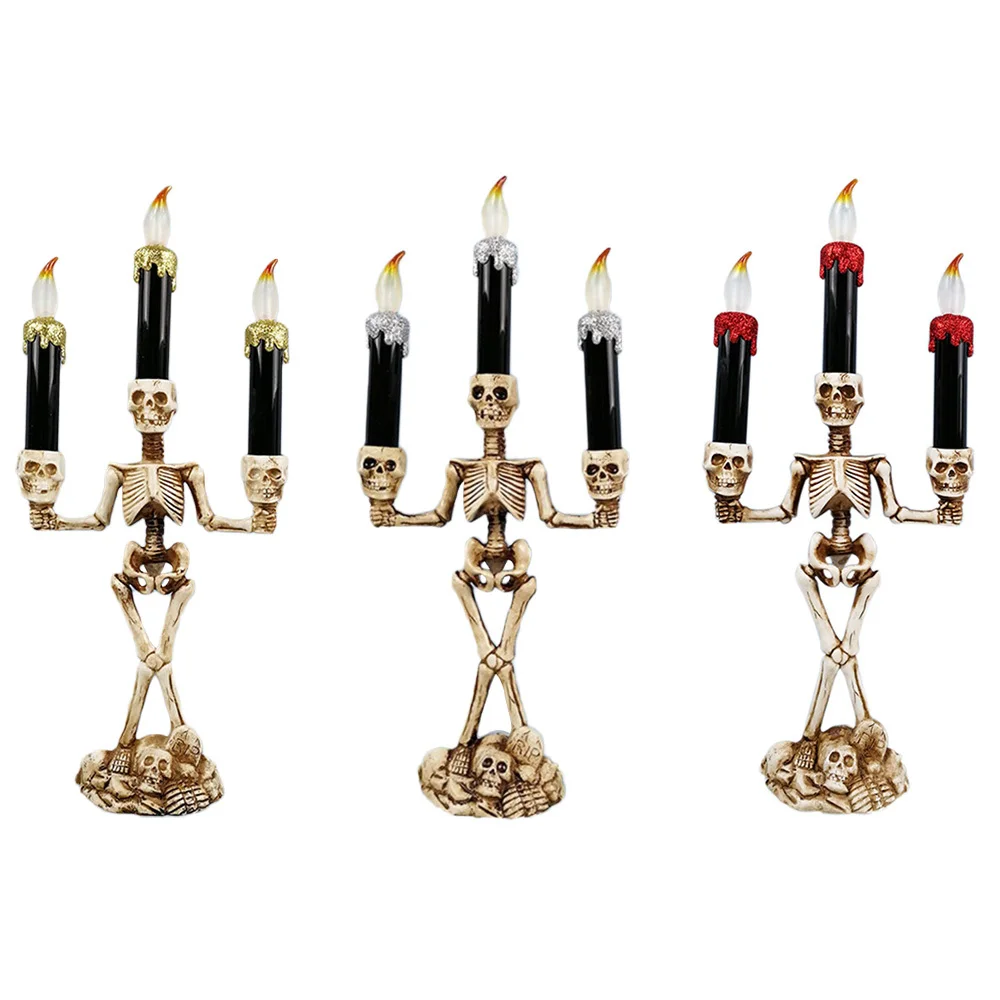 2019 Halloween Creative Candles Skull Led Tree Demon House Haunted Bar Shop Window Easter Decor For Party | Дом и сад