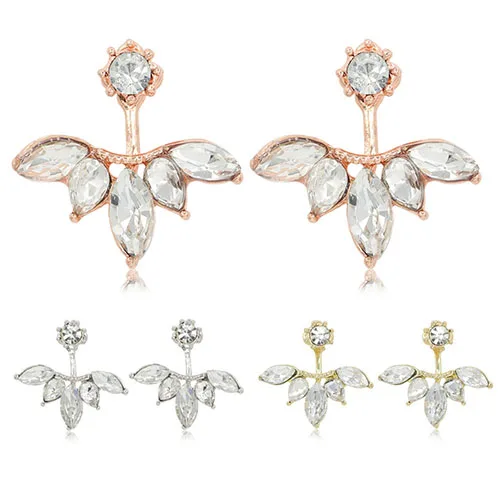 Женские серьги-гвоздики из сплава с кристаллами | Украшения и аксессуары