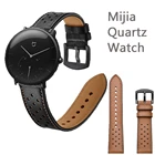 Ремешок Mijia для кварцевых часов, кожаный браслет для xiaomi huami amazfit bit Watch, ремешки для умных часов для мужчин и женщин, браслет для часов