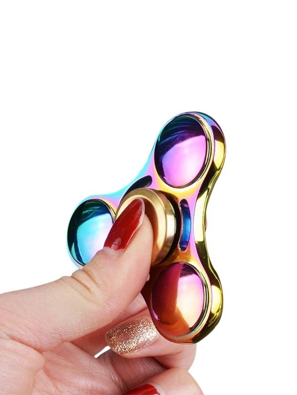 Nice Rainbow Color EDC Hand Spinner Toy Fidget Alloy Metal Finger gyro For Autism ADHD Stress Relieve | Игрушки и хобби