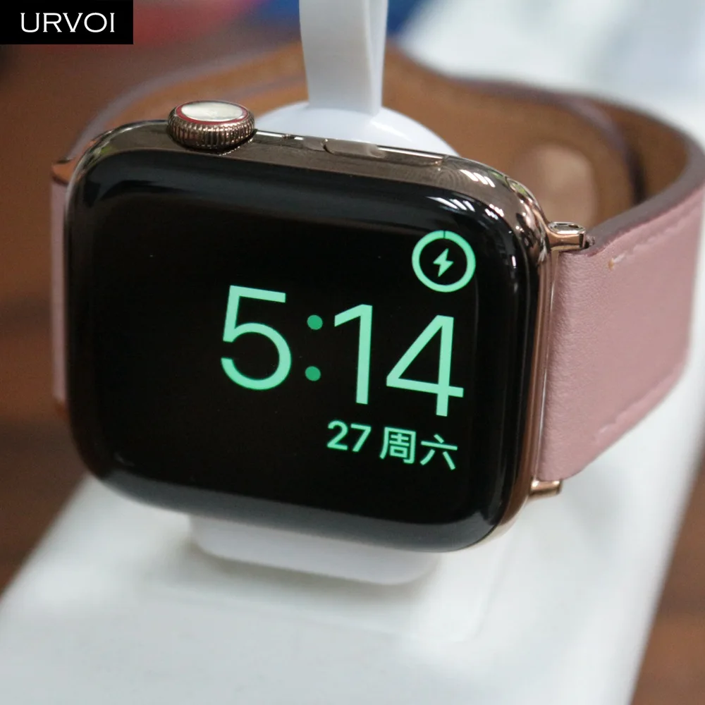 URVOI зарядное устройство для Apple Watch серии 4 3 2 1 беспроводной держатель Портативная