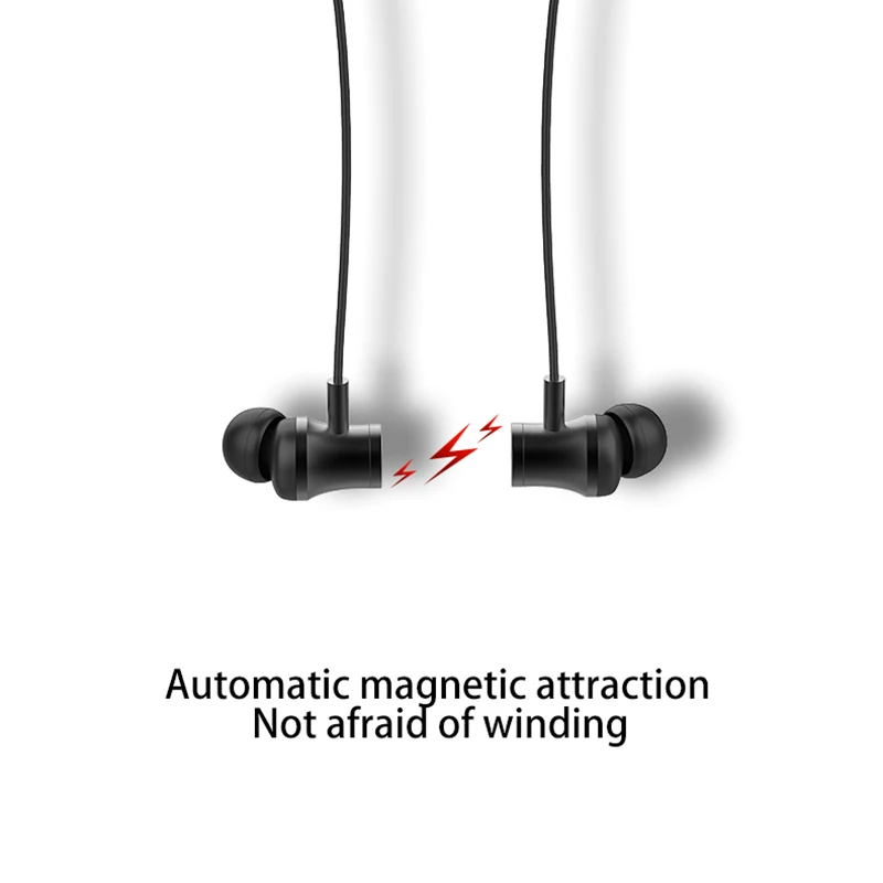 Новые беспроводные наушники с магнитным креплением Memory Collar HiFi звукового качества спортивные наушники с IPX5 водонепроницаемостью и беспроводным микрофоном Bluetooth 5.0.