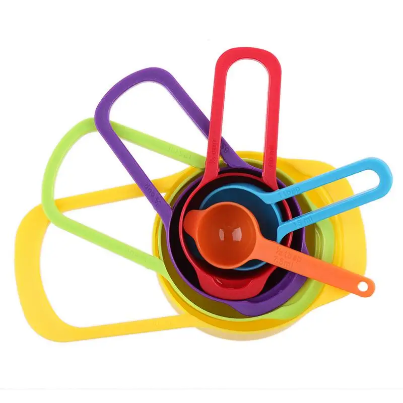 6 шт./компл. Профессиональные Красочные Мерные Ложки Набор Кухня Инструмент