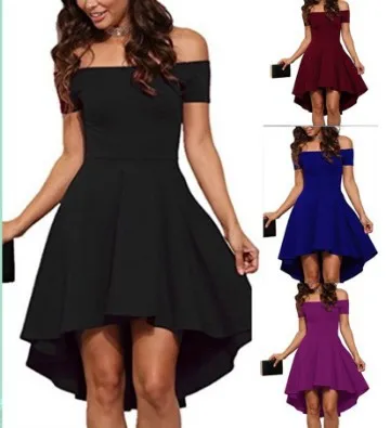 Женское платье с короткими рукавами летнее открытыми плечами и свободным