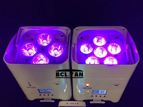 Цветной фон 4/6x18 Вт 6 в 1 светодиодный аккумулятор беспроводной DMX par uplighting IRC Wifi