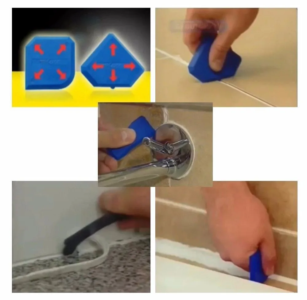 

5 Pieces Sealant Tool Caulking Tool Silicone Remover Sealing Tool for Bathroom Kitchen Home Sealing Projects