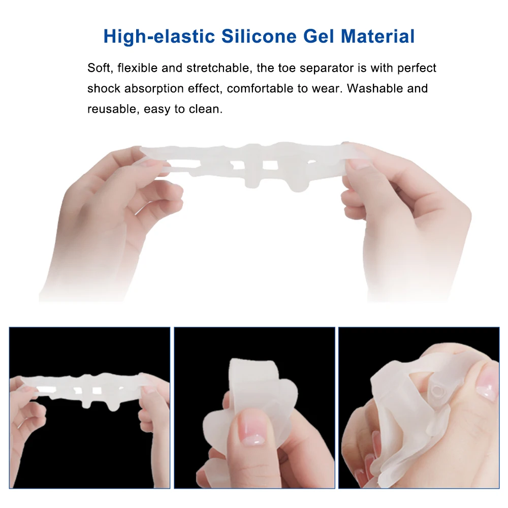 1 пара силиконовые разделители для ног|Инструмент ухода за ступнями| |
