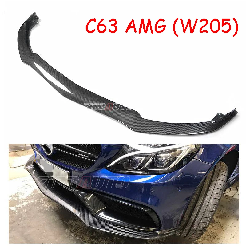 

Front Lip For Mercedes Benz C63 AMG Carbon Fiber Front Bumper Spoiler PSM-Style Body Kits W205 AMG C63