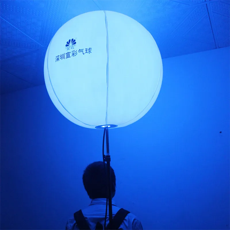 Xuancai светодиодный Glow ходить рекламы рюкзак шар освещенный надувные воздушные