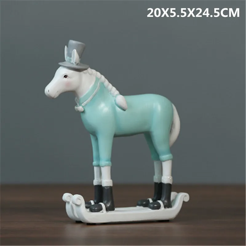 

Simple Modern A Family Of Three Sheep Resin Statue Decoration Fashion Animal Craftwork Children Bedroom Ornaments X1446