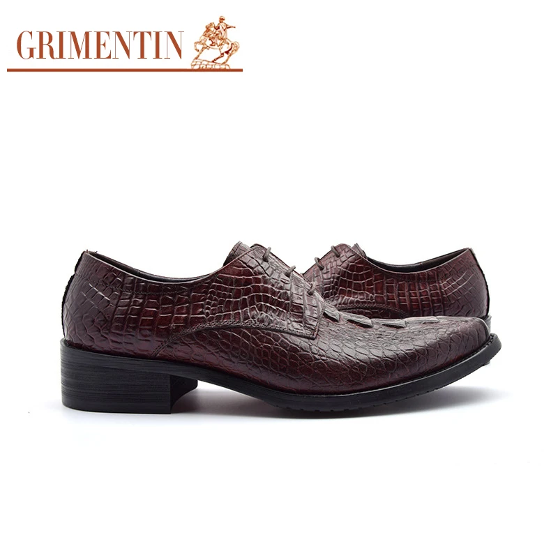Мужская обувь из натуральной кожи GRIMENTIN черная или коричневая Свадебная