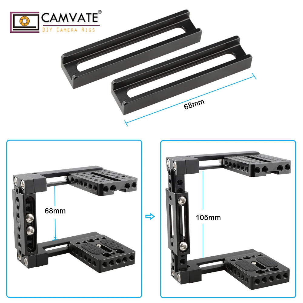 CAMVATE двойного назначения Регулируемая клетка для 80D, GH5(Basic) C1722 камеры фотографии аксессуары
