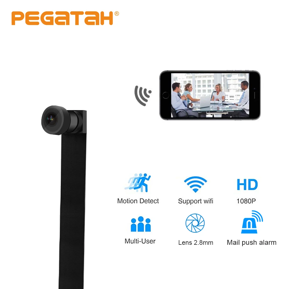 Новинка 1080P Мини Wifi камера P2P 128G TF слот для карты ИК звук видео запись движения