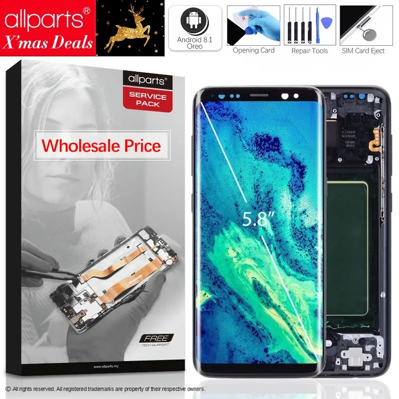 AMOLED Оригинальный тачскрин дисплей экран для SAMSUNG S8