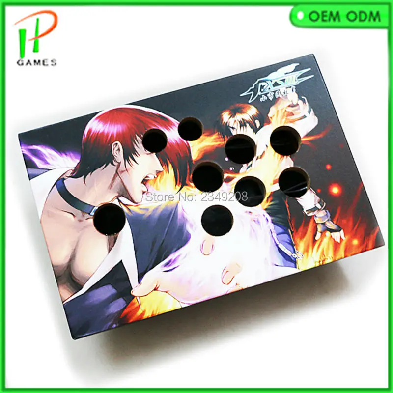 Аркадная консоль с одним игроком деревянная коробка джойстик кнопкой управления