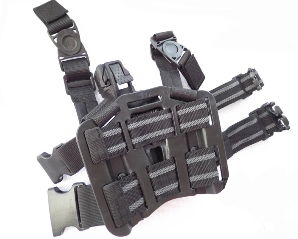 Светильник с подшипником LV3 Glock 17 ножная Кобура Правая Рука быстрая прямая тактическая кобура с пистолетом для Glock 17 19 22 23 31 32 чехол для переноски пистолета