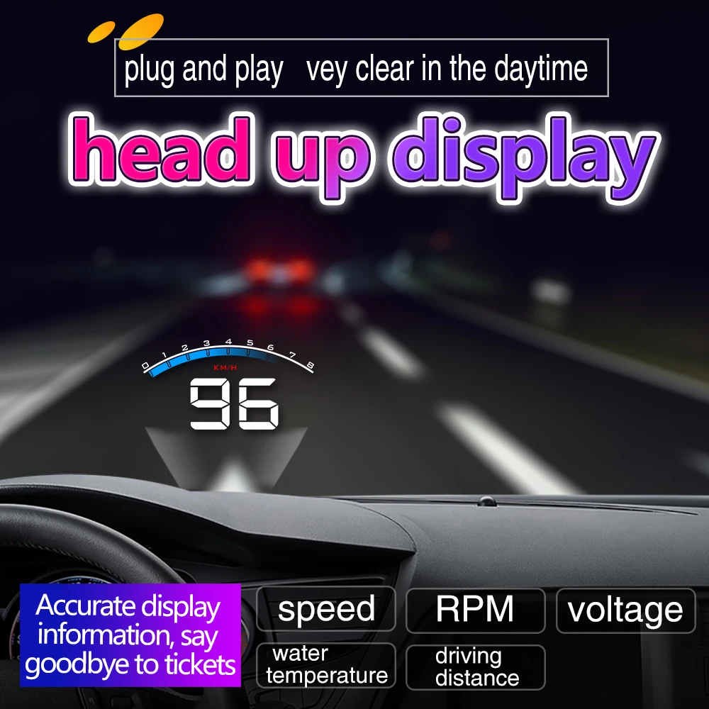 M6 экран HUD Автомобильный дисплей ветер проектор OBD2 и EUOBD вождение автомобиля