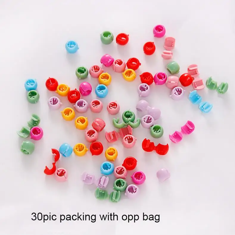 30pic with opp bag 30 шт. новые модные маленькие заколки для волос для маленьких девочек, милые заколки для волос карамельного цвета в горошек, детские заколки, аксессуары для волос - Цвет: 30pic with opp bag