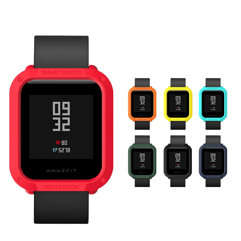 PC защитный чехол для часов Xiaomi Huami Amazfit Bip Bit Youth Watch Корпус рамка аксессуары