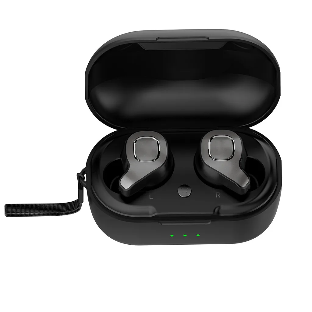 EPULA Fashion Black Design 2019 New Portable Wireless Bluetooth 5.0 Hi-Fi Sound Waterproof Handsfree in-ear Earphone | Электроника