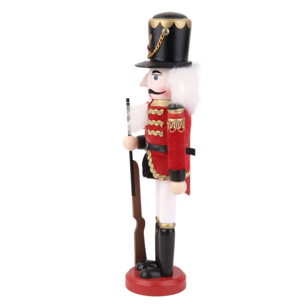 Vintage Wooden Solider Guard Soldier With Nut Craker Gift Toy 30cm | Дом и сад