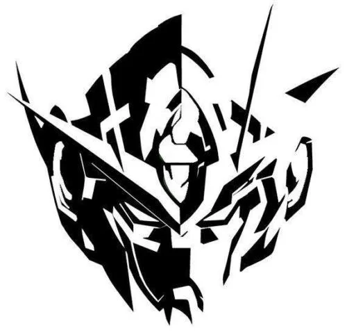 GUNDAM Barbatos виниловая наклейка на голову манга робот аниме ноутбук 15 см|Наклейки для