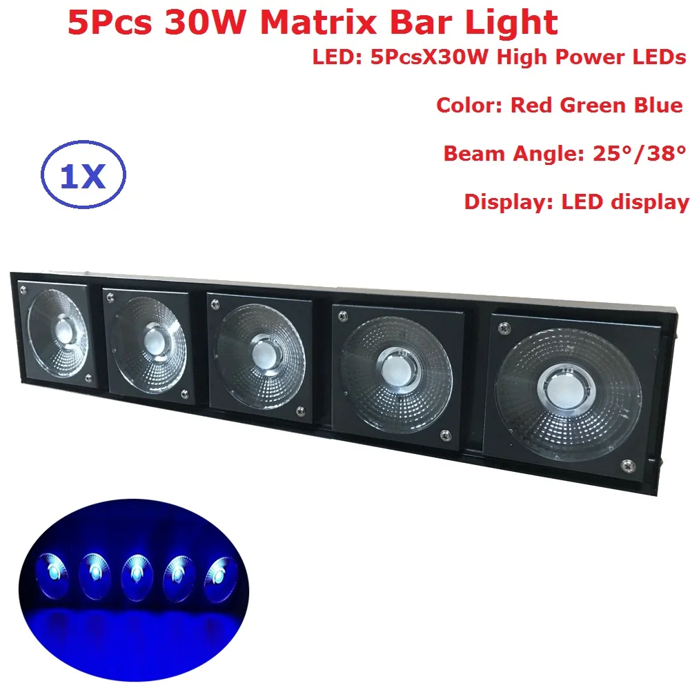 Матричный светильник RGB 3 в 1 5 х30 Вт светодиодный s DMX512 Светодиодный прожектор для