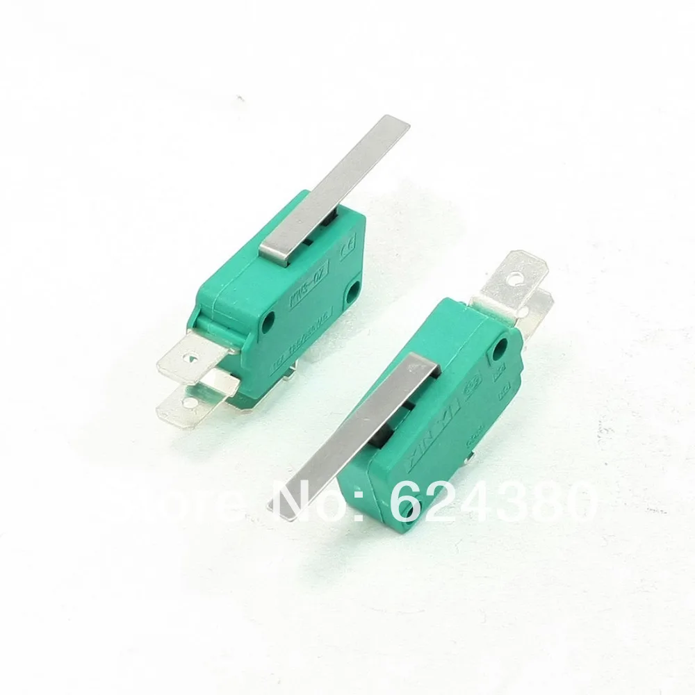 5 Pcs / Lot x AC 250V 16A 3-Pin Short Straight Hinge Lever Arm Limit Micro Switch SPDT 1 NO 1 NC KW3-0Z