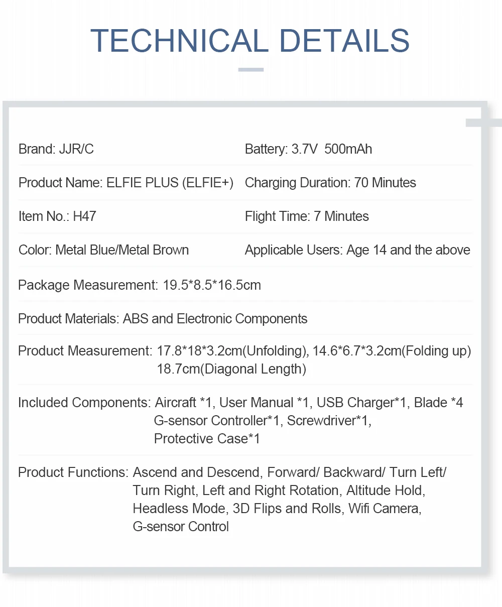 2 батареи JJRC H47 ELFIE+ wifi FPV 720P камера 4CH 6 осевой Безголовый режим RC зарядное устройство для квадрокоптера Автоматическое давление воздуха высокого