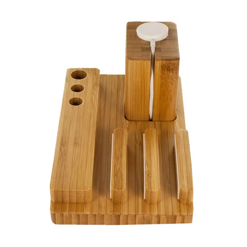 3in1 древесины зарядная станция деревянные док-станция bamboo держатель стойки