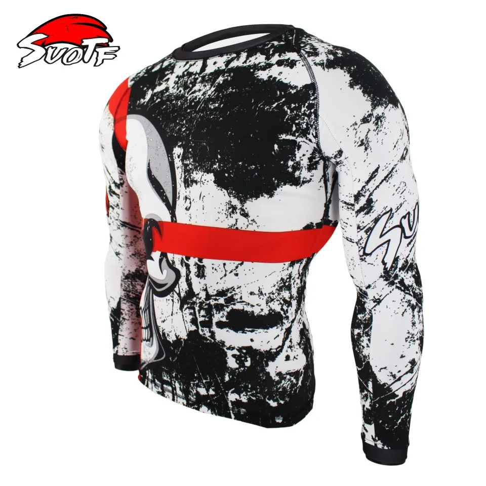 WTUVIVE MMA фитнес тату с рисунком обезьяны Тигр Муай Тай свитер длинным рукавом