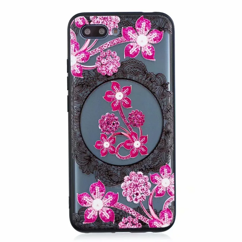1 Кружевной Цветочный чехол для телефона huawei P20 Lite Pro P Smart Honor 9 mate 10 Lite Pro Enjoy 7s 8 Y7 Prime Мягкий силиконовый чехол - Цвет: 1