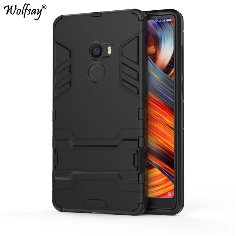 Чехол Wolfsay для Xiaomi Mi Mix 2 тонкий чехол из поликарбоната и мягкий резиновый