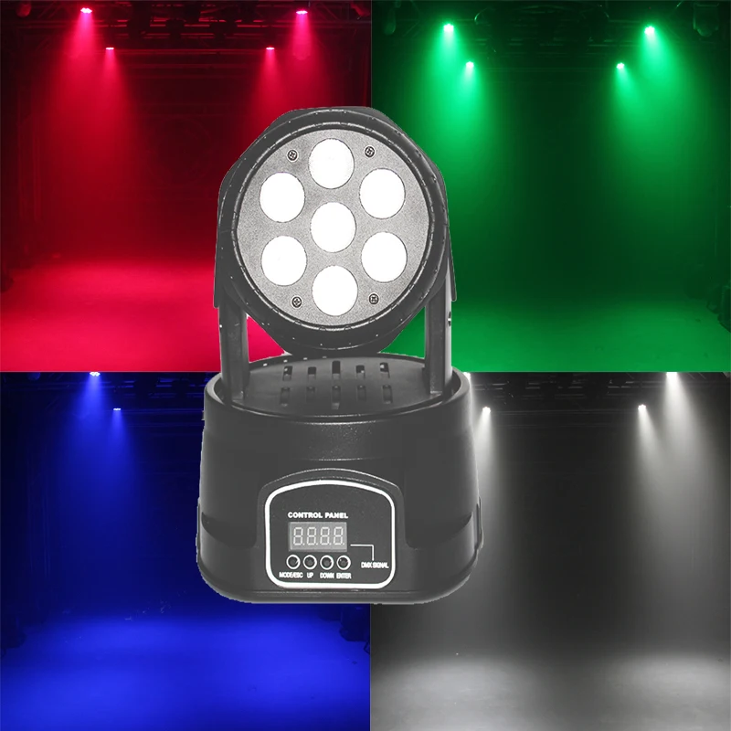 Прямые продажи с фабрики 7X10 RGBW встряхнуть dj Led Глава шайба led лампа этапе эффект DHL