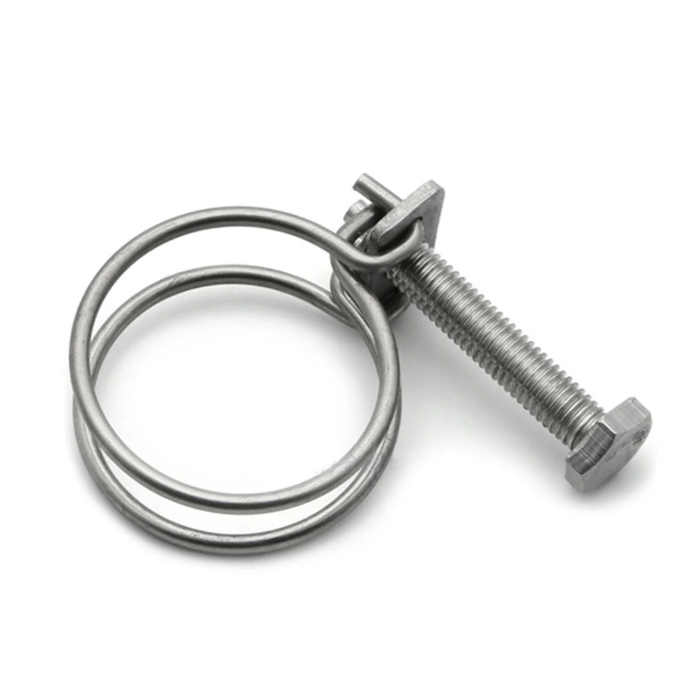 5 шт. сверхмощные двухпроводные шланговые зажимы из Нержавеющей Стали