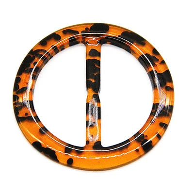 1 pack black white coffee resin belt buckle for Luggage women dress overcoat windcoat decoration garment accessories DIY - Цвет: Amber309(ROUND)